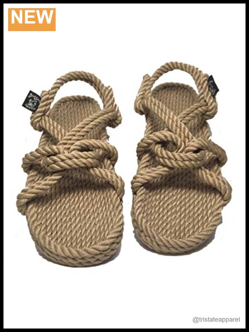 Rope Sandals, Handmade Unisex Mountain Momma Slip-Ons, Vegan